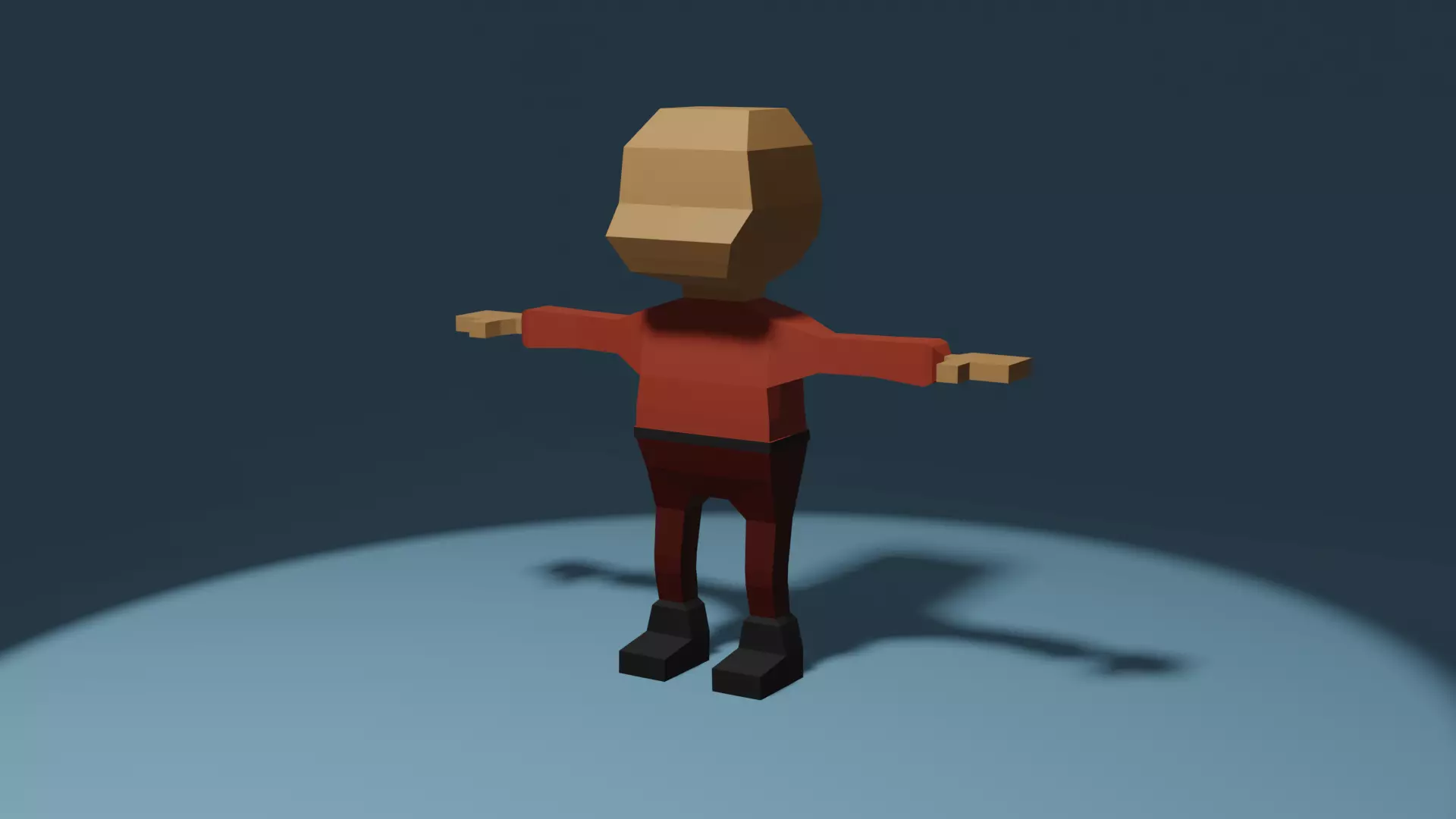 Lowpoly Human Free 3D model_0