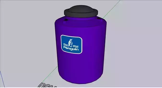 water tank penguin 3D print model