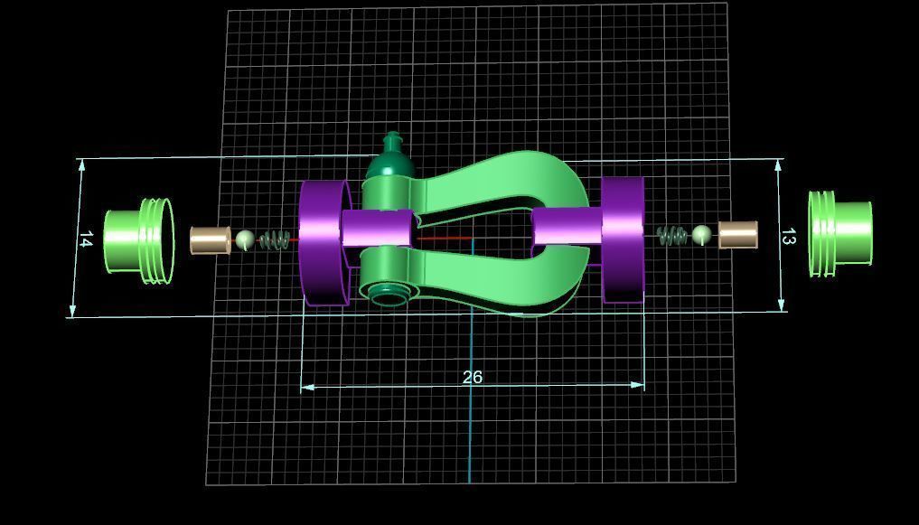 Fred Force Large bracelet 3D print model_4