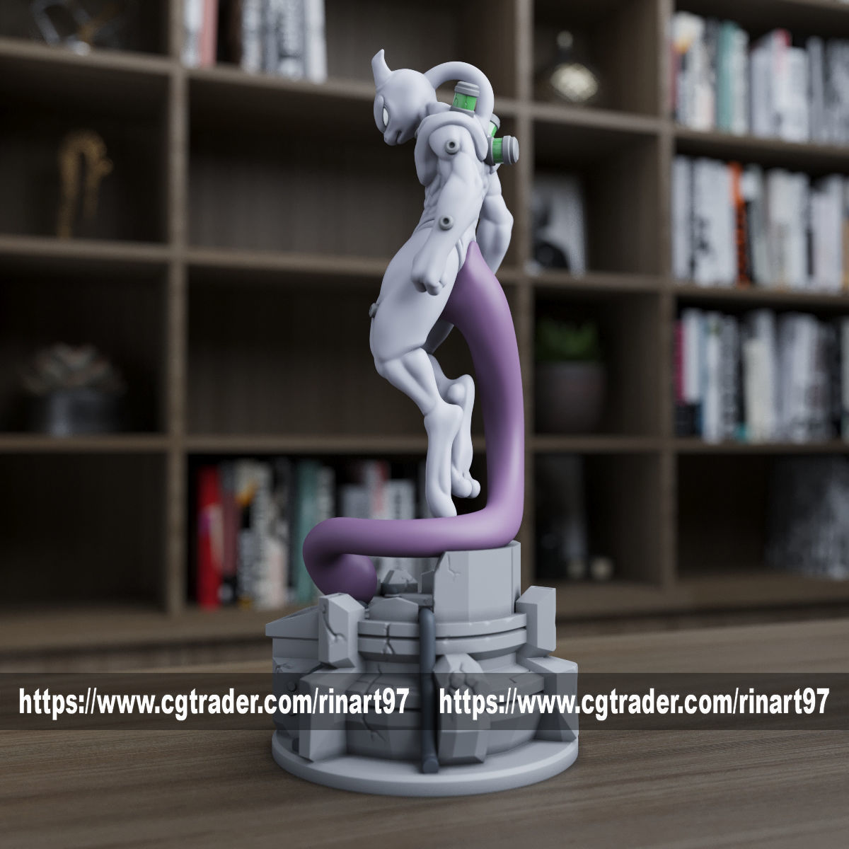 mewtwo awakens in Laboratory Capsule 3D print model_1