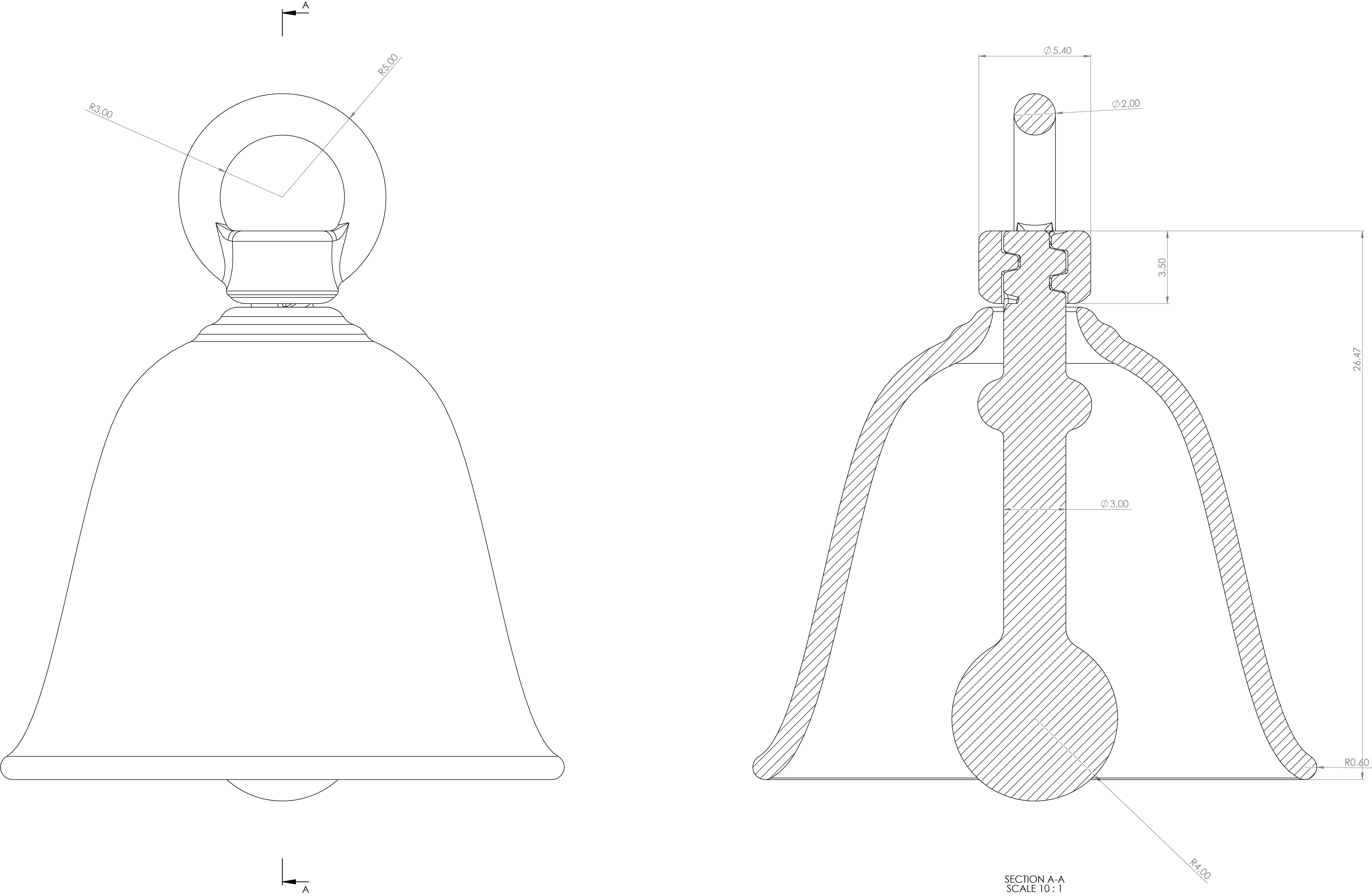 bell pendant 3D print model_28