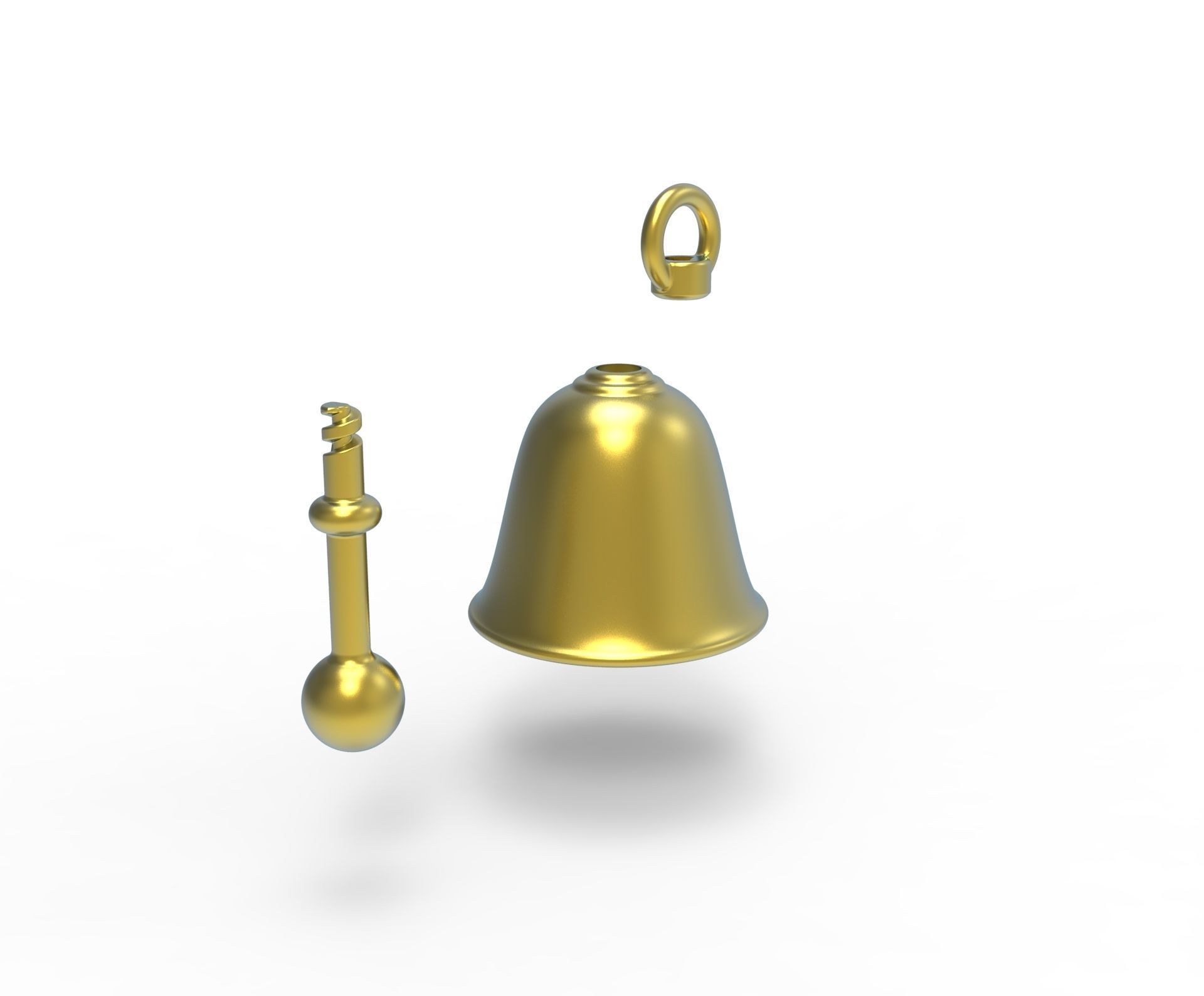 bell pendant 3D print model_25