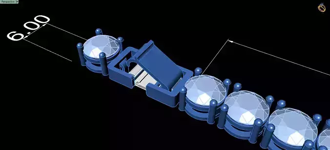 Tennis bracelet for girls with diamonds 6mm