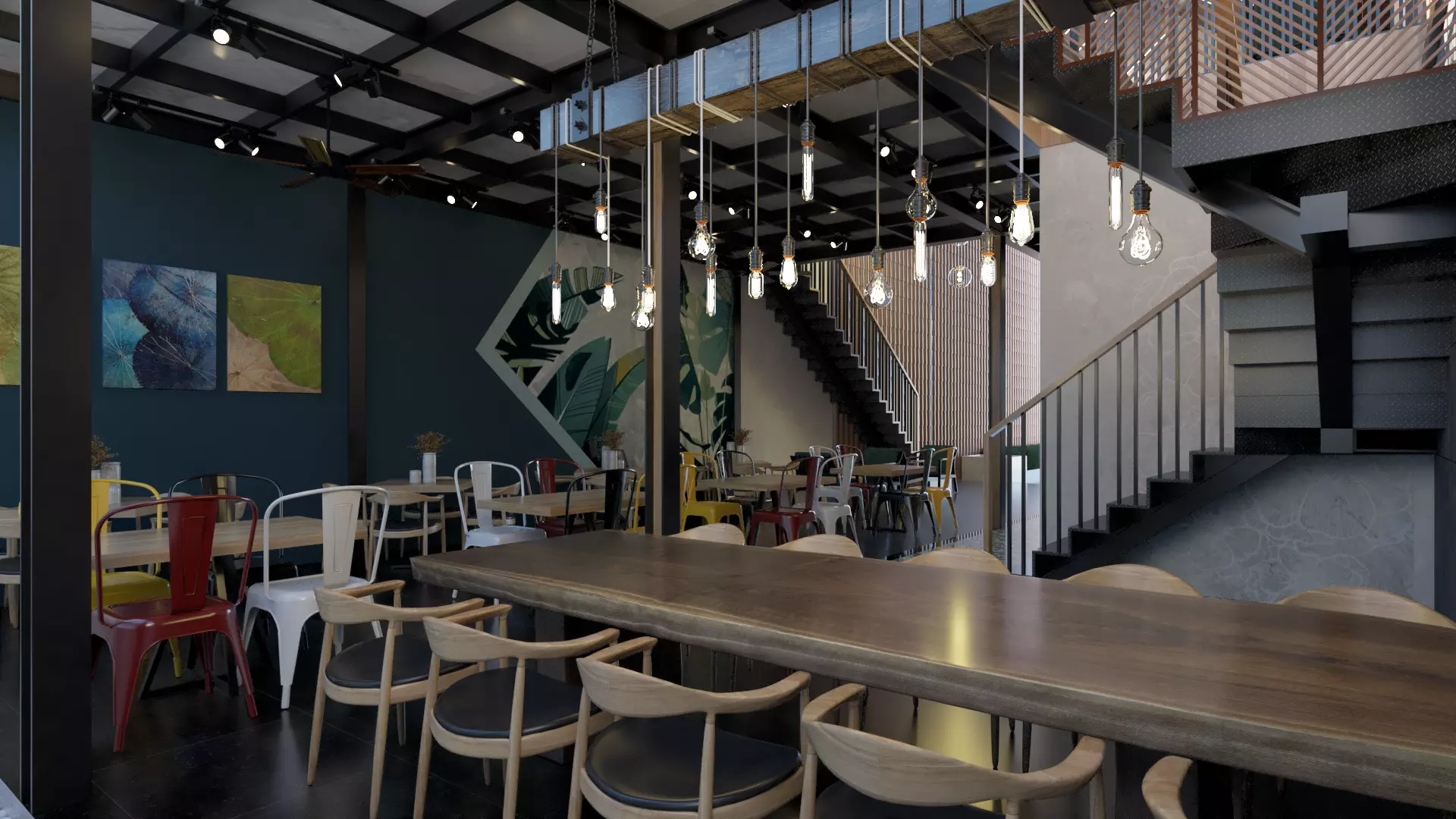 Coffee shop  3D model_0