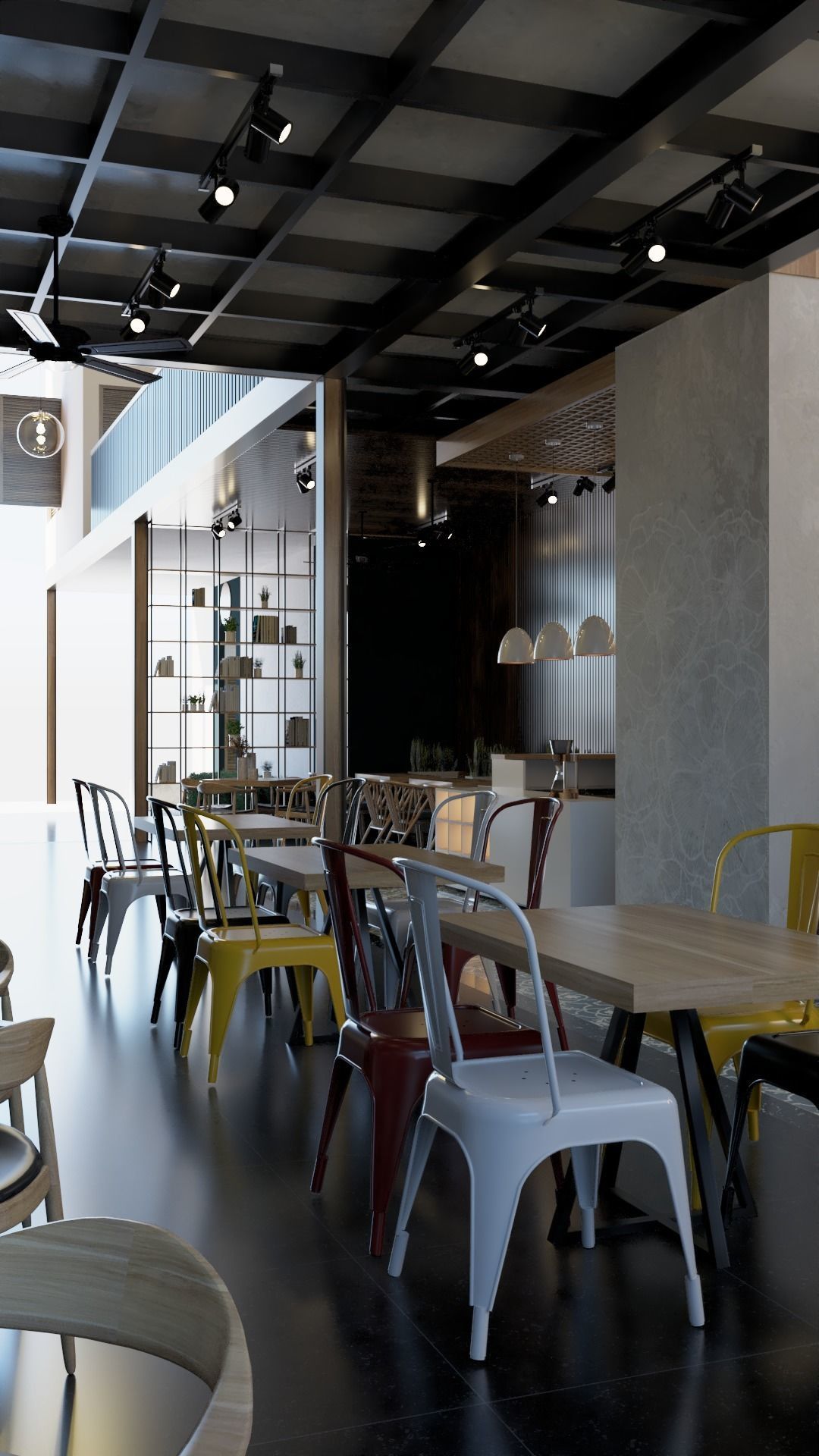 Coffee shop  3D model_1