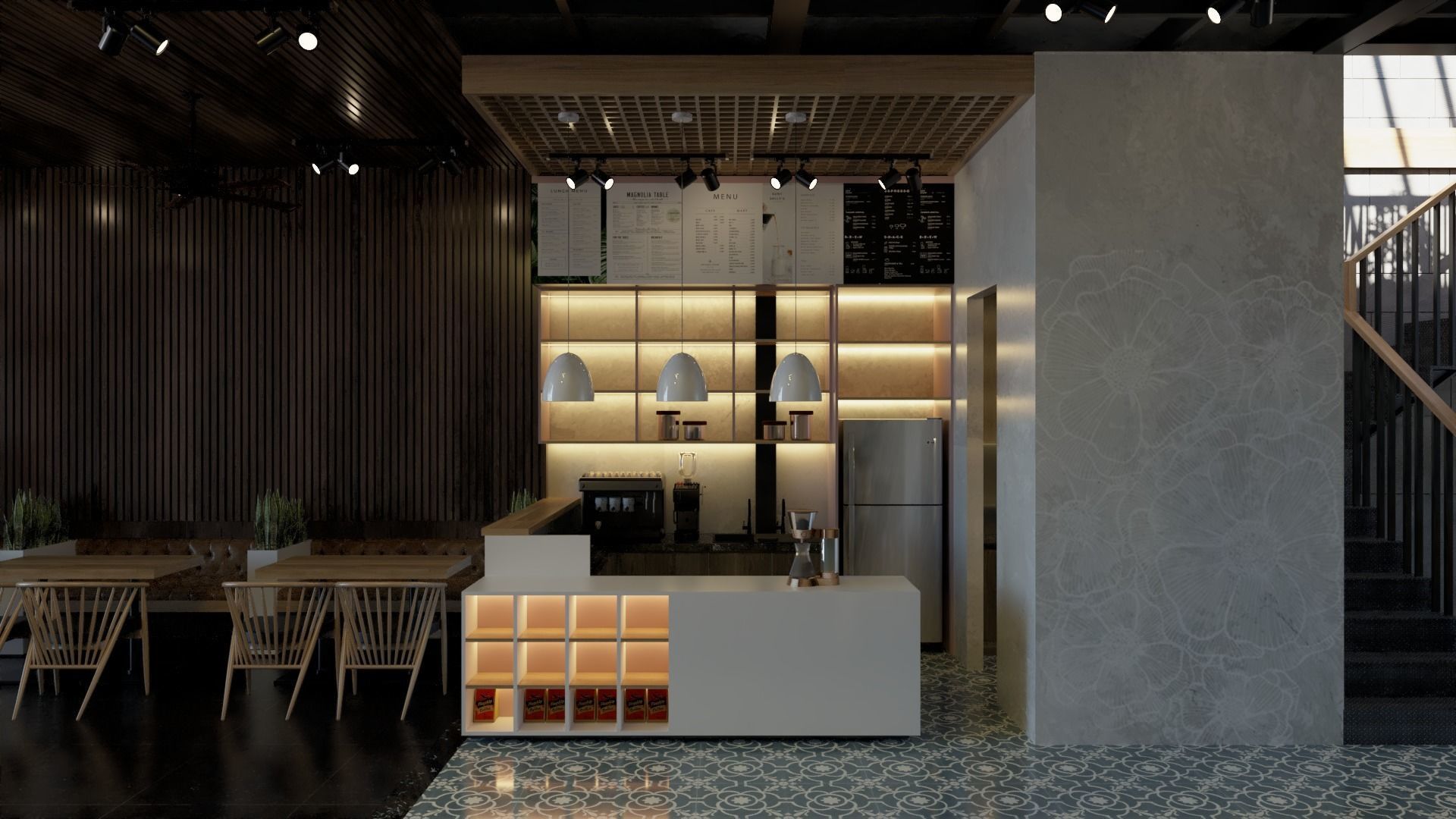 Coffee shop  3D model_7