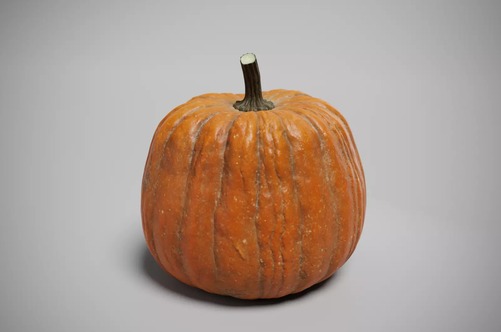 pumpkin PBR low model Low-poly 3D model_0