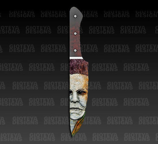 Horror Acccesories Halloween Michael Mayers Knife 3D model