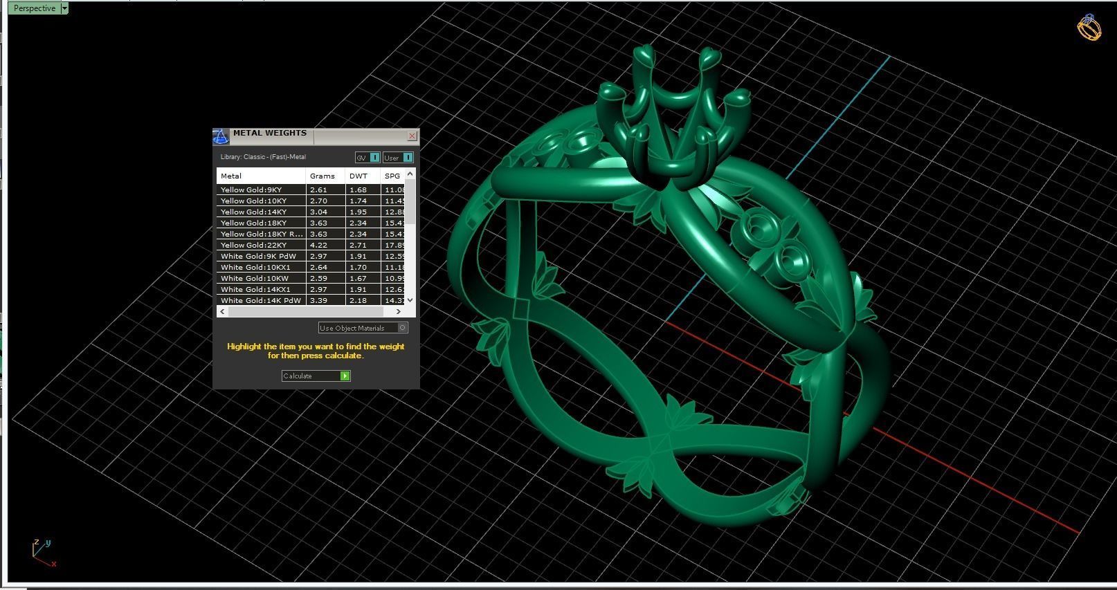 Solitaire ring 3D print model_4