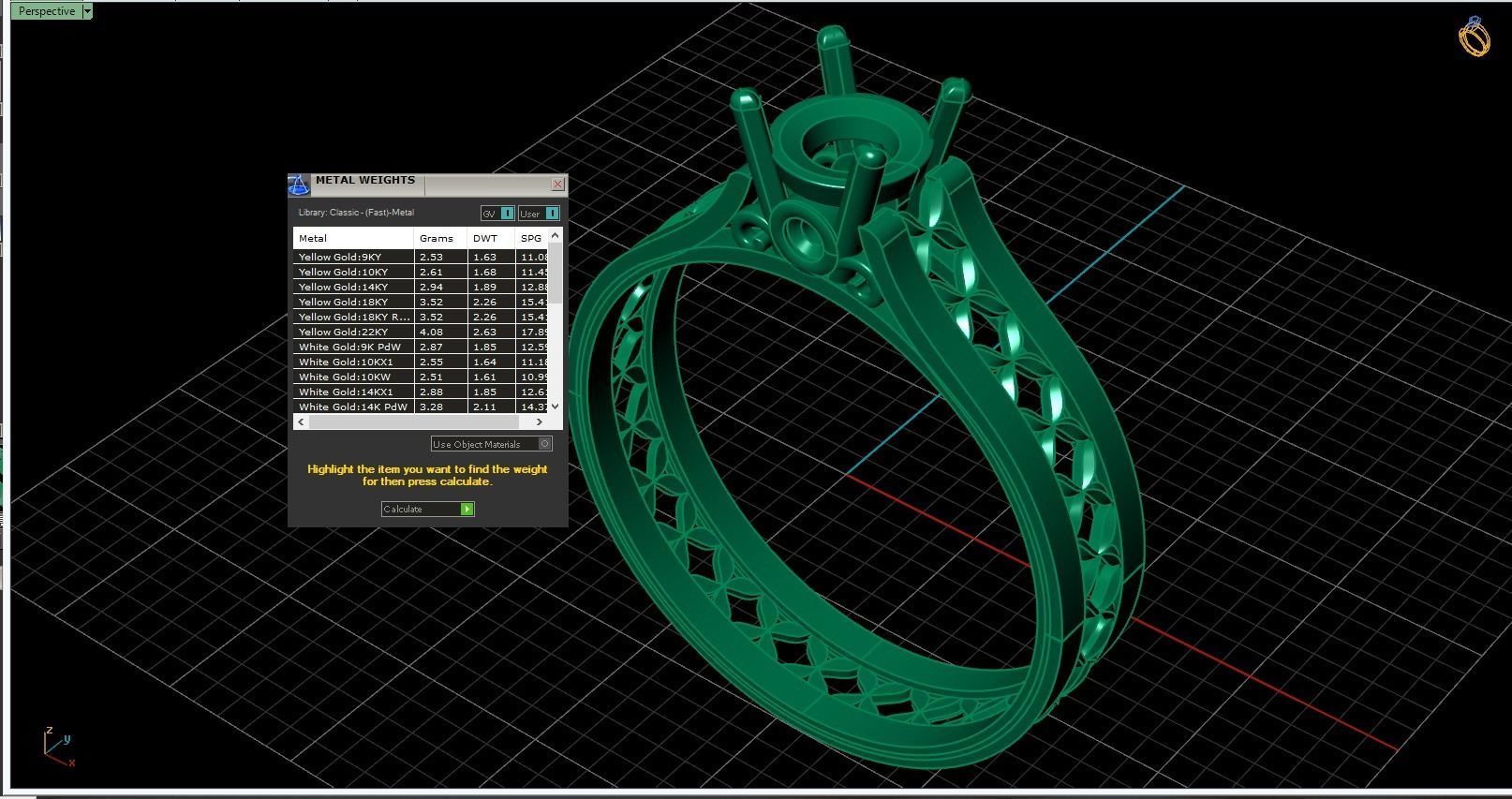 Solitaire ring 3D print model_4