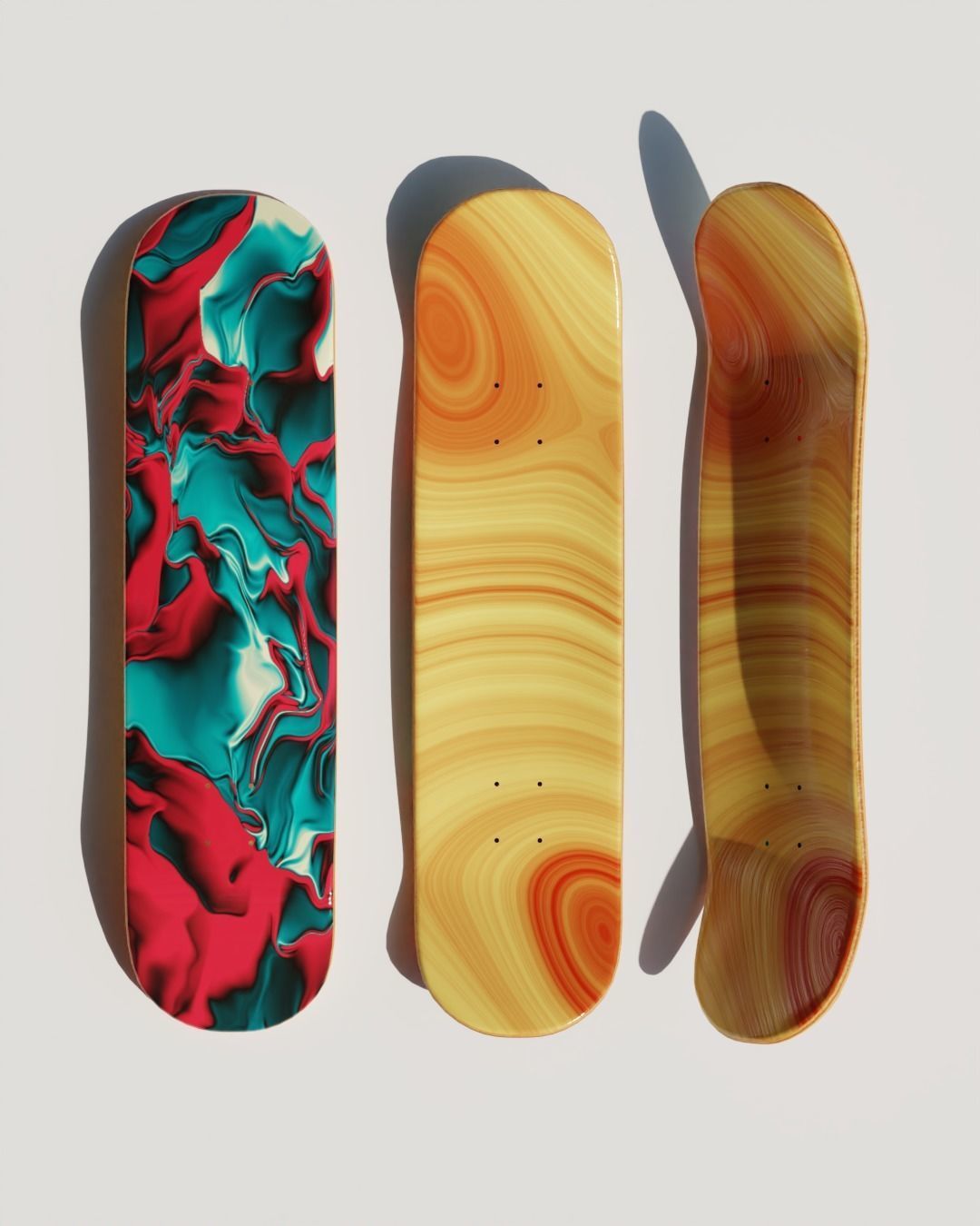 3d Modeling deckskate realistic render cycles 3D model_7