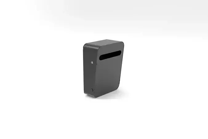 Minimalist Vertical Mailbox 3D model