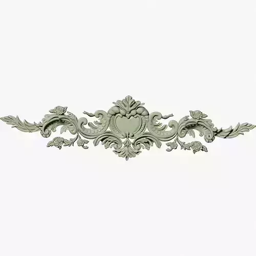 pattern for casting molds in Rococo or Baroque style