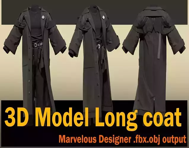Long coat model
