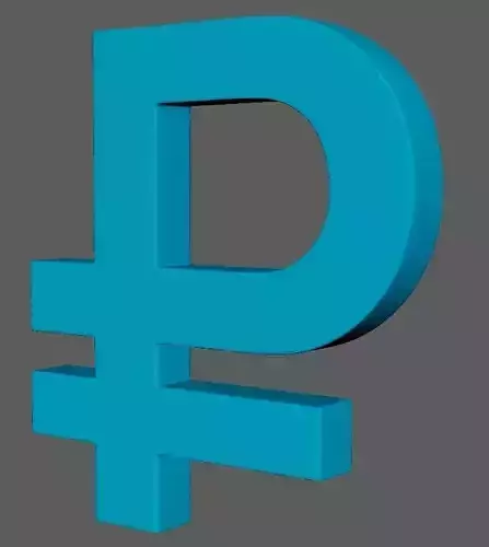 Russian Rubl 3d model