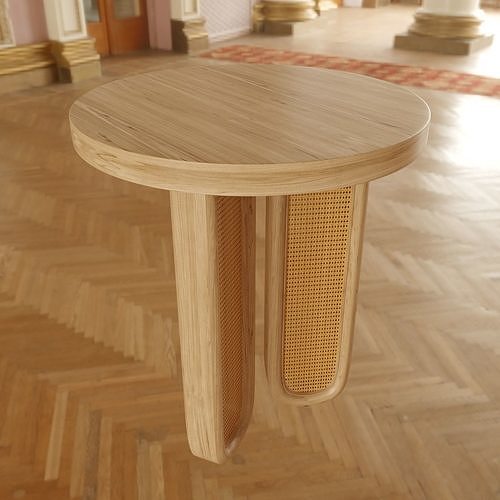 Stella side table 3D model 4