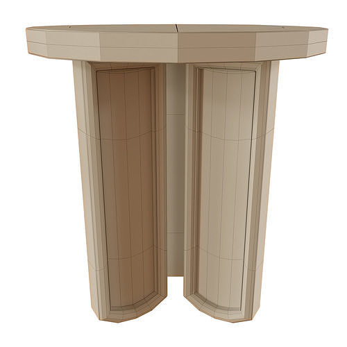 Stella side table 3D model 7