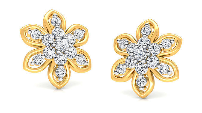 Flower Pedal Shape Earring  3D print model