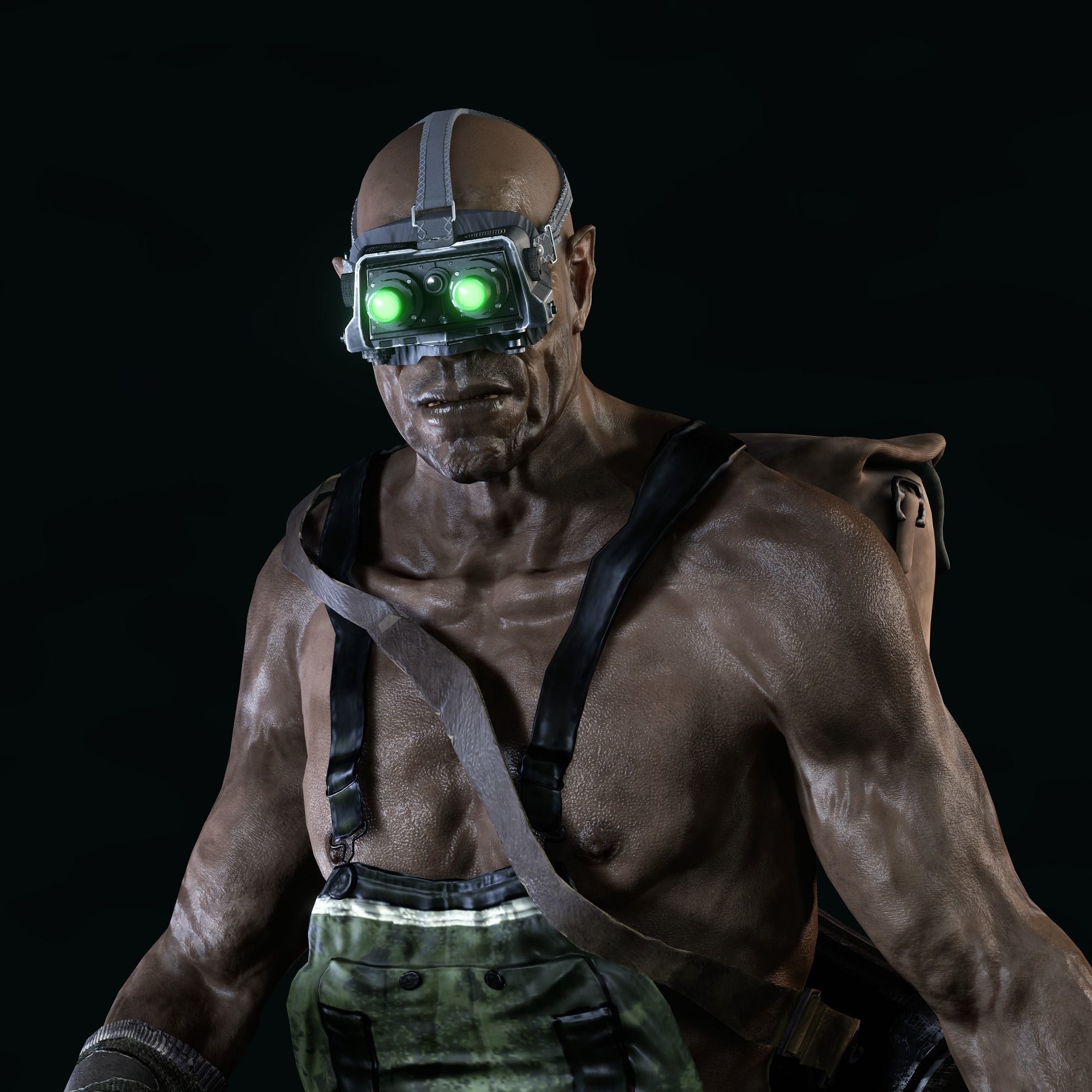 The Mole Character Low-poly 3D model_16