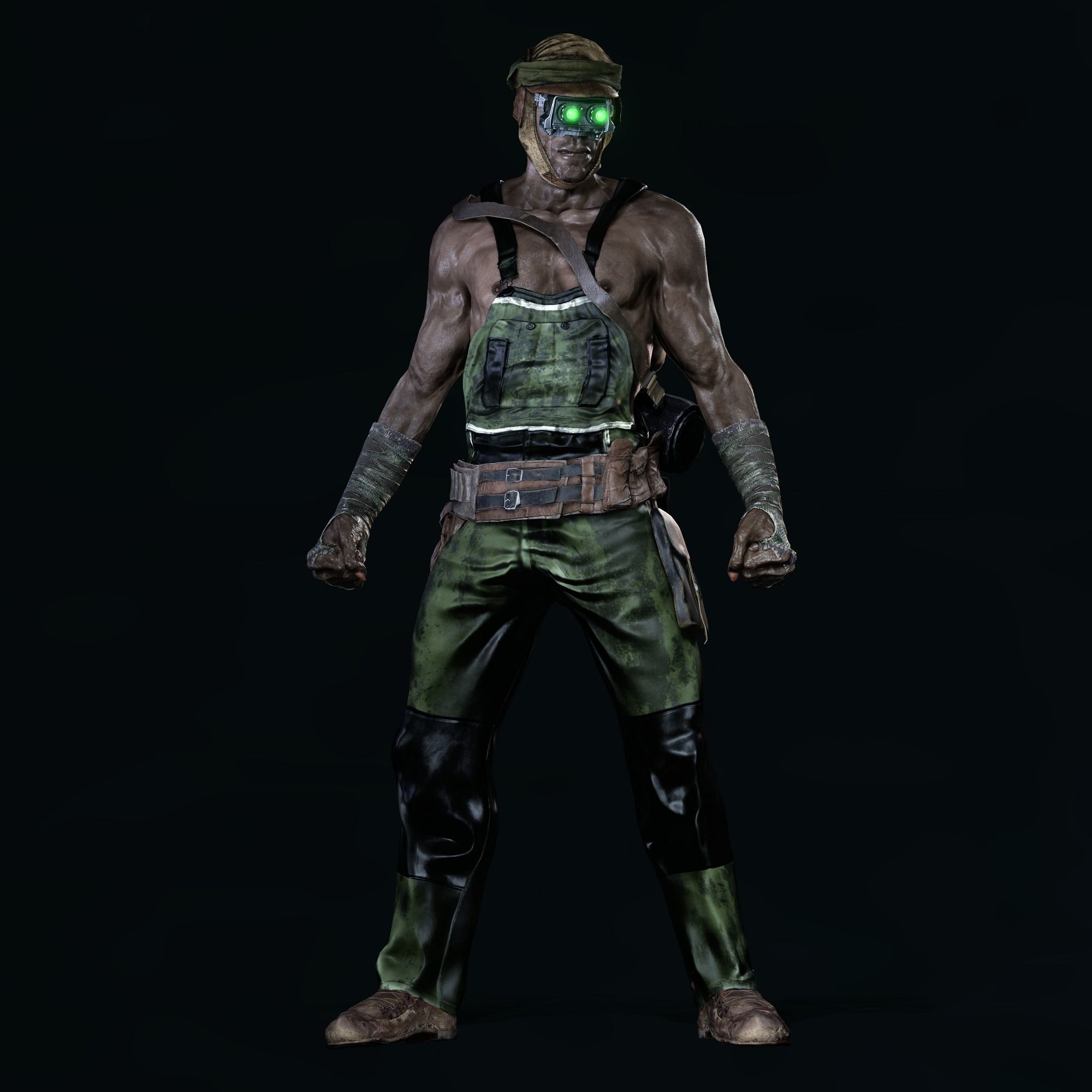 The Mole Character Low-poly 3D model_18