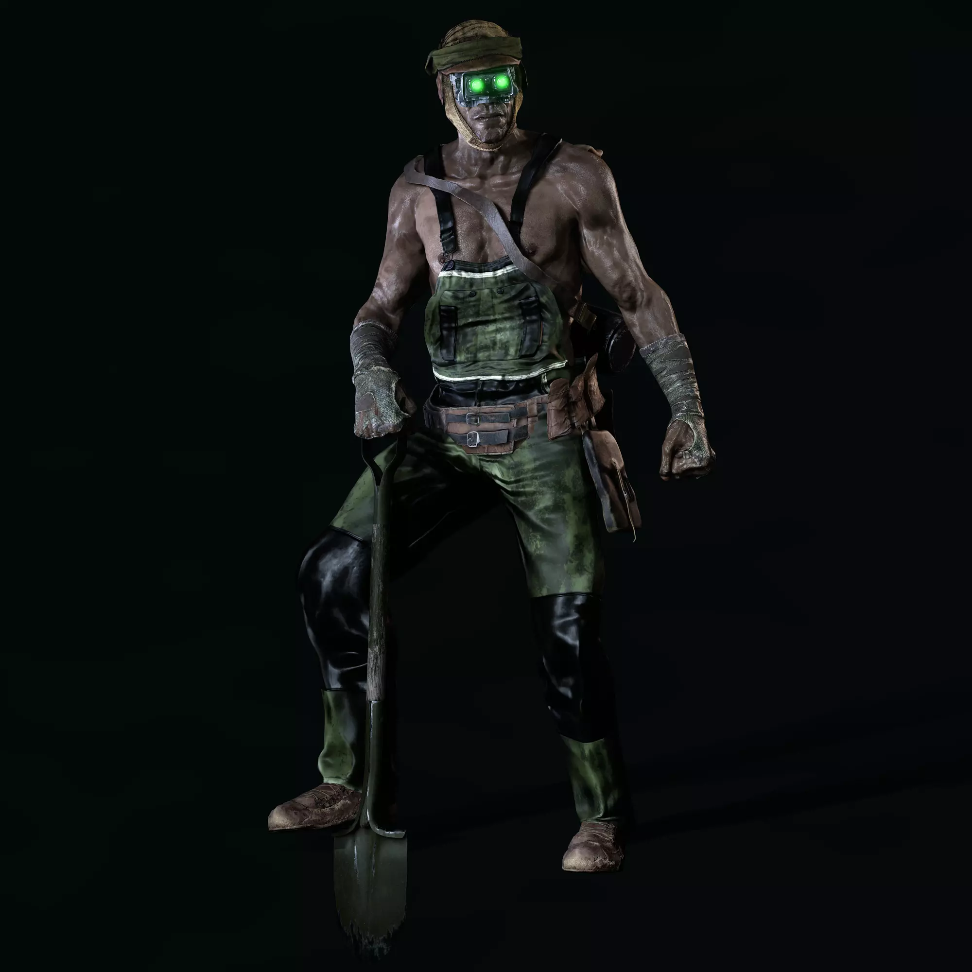 The Mole Character Low-poly 3D model_0