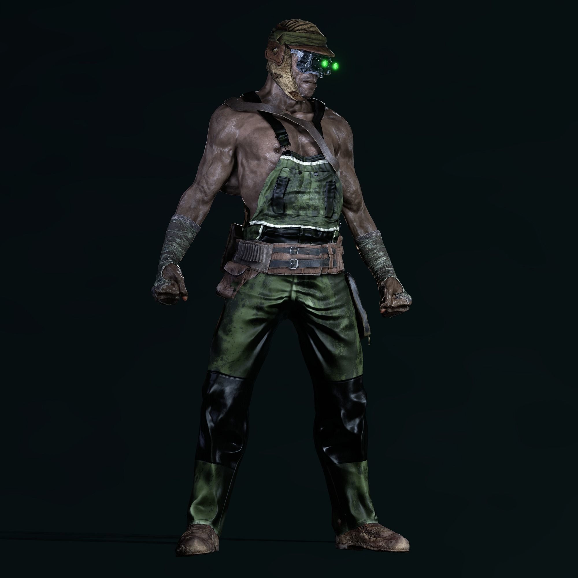 The Mole Character Low-poly 3D model_19