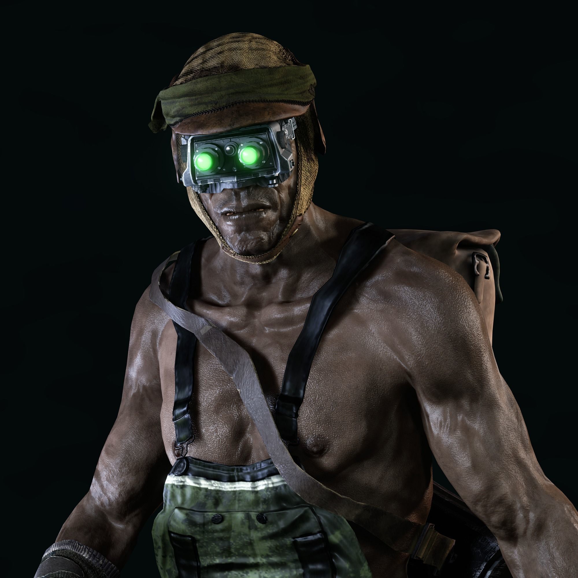 The Mole Character Low-poly 3D model_13