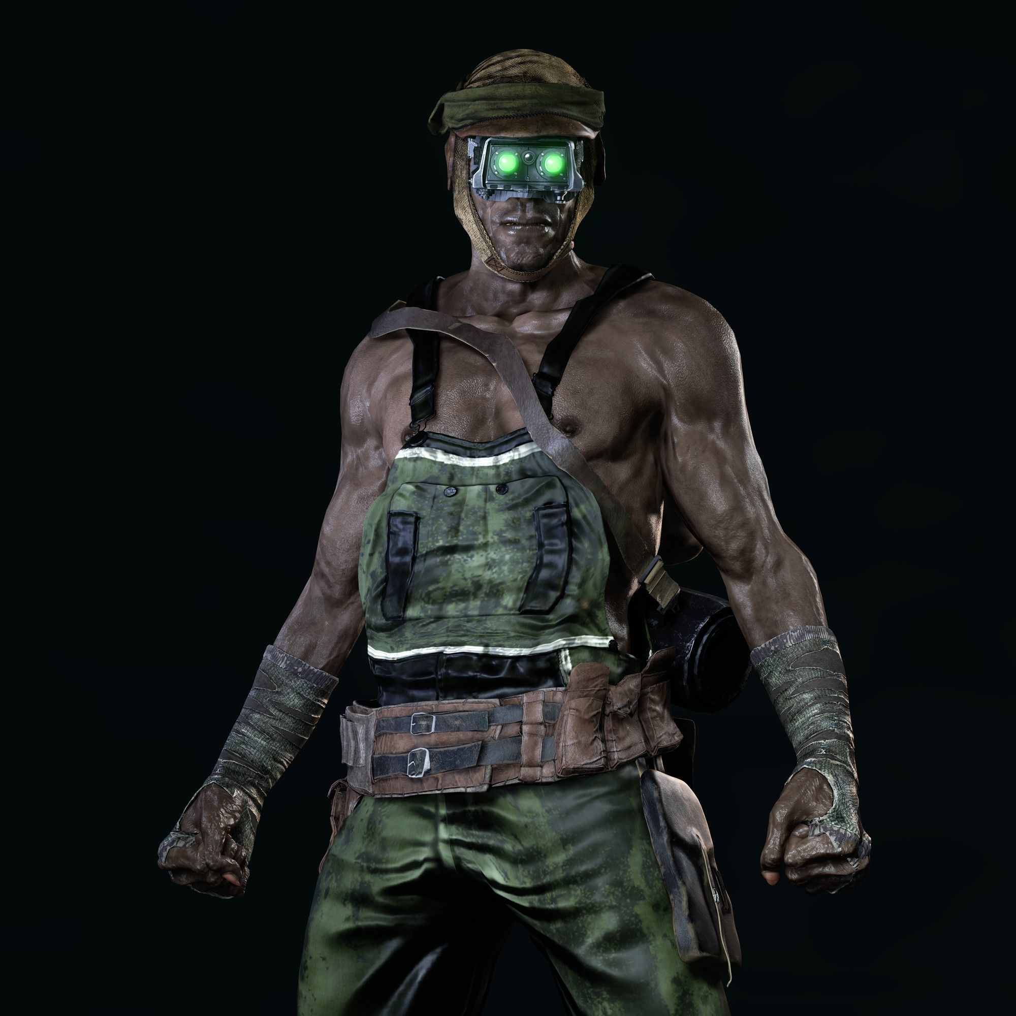 The Mole Character Low-poly 3D model_2