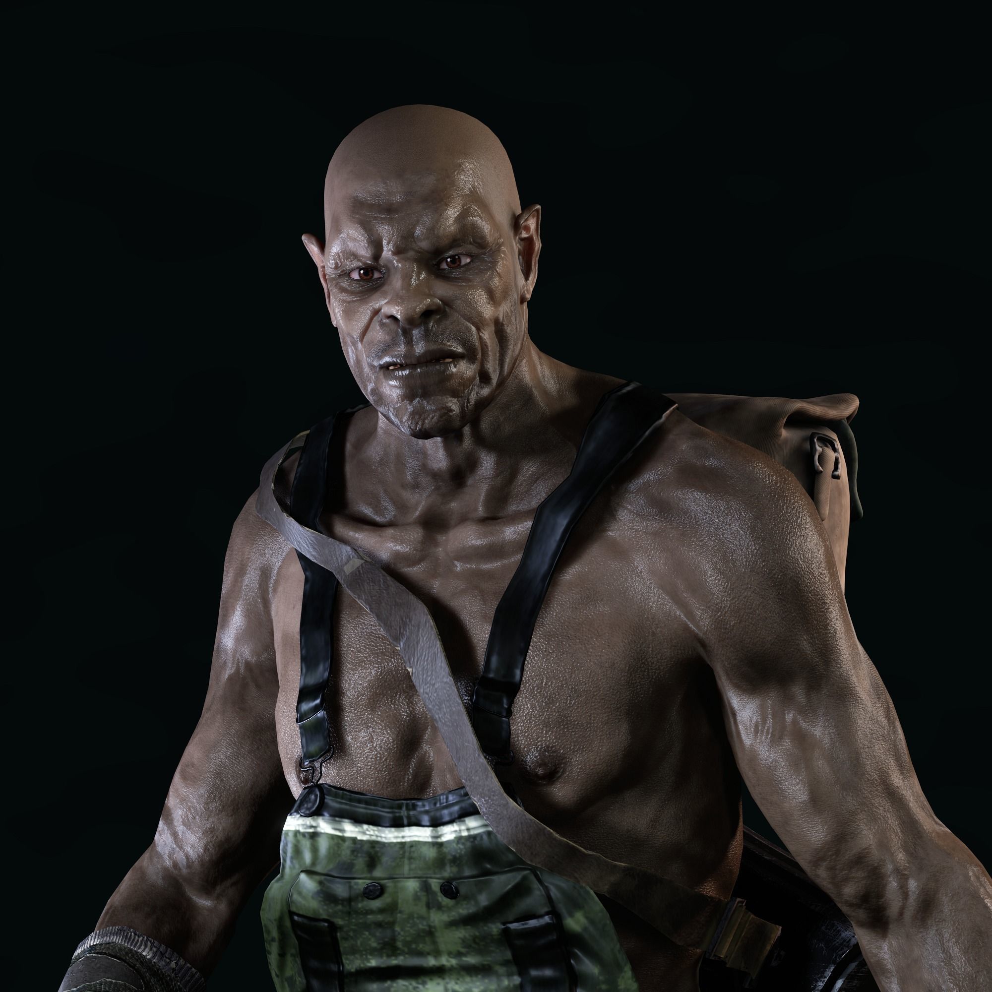 The Mole Character Low-poly 3D model_15