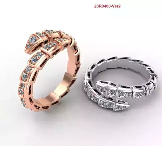 BVL full diamonds ring 3D print model