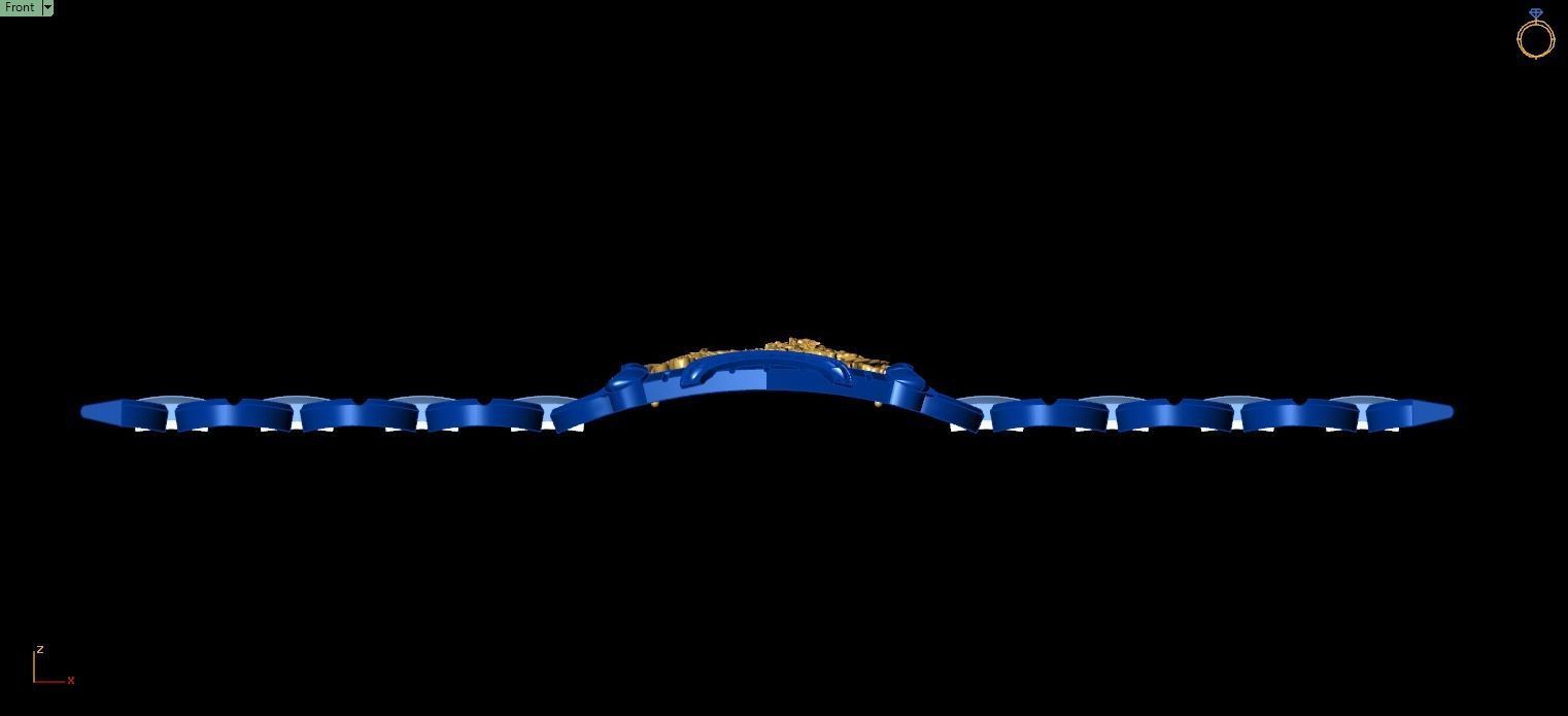 DRAGON Bracelet For Men 3D print model_5