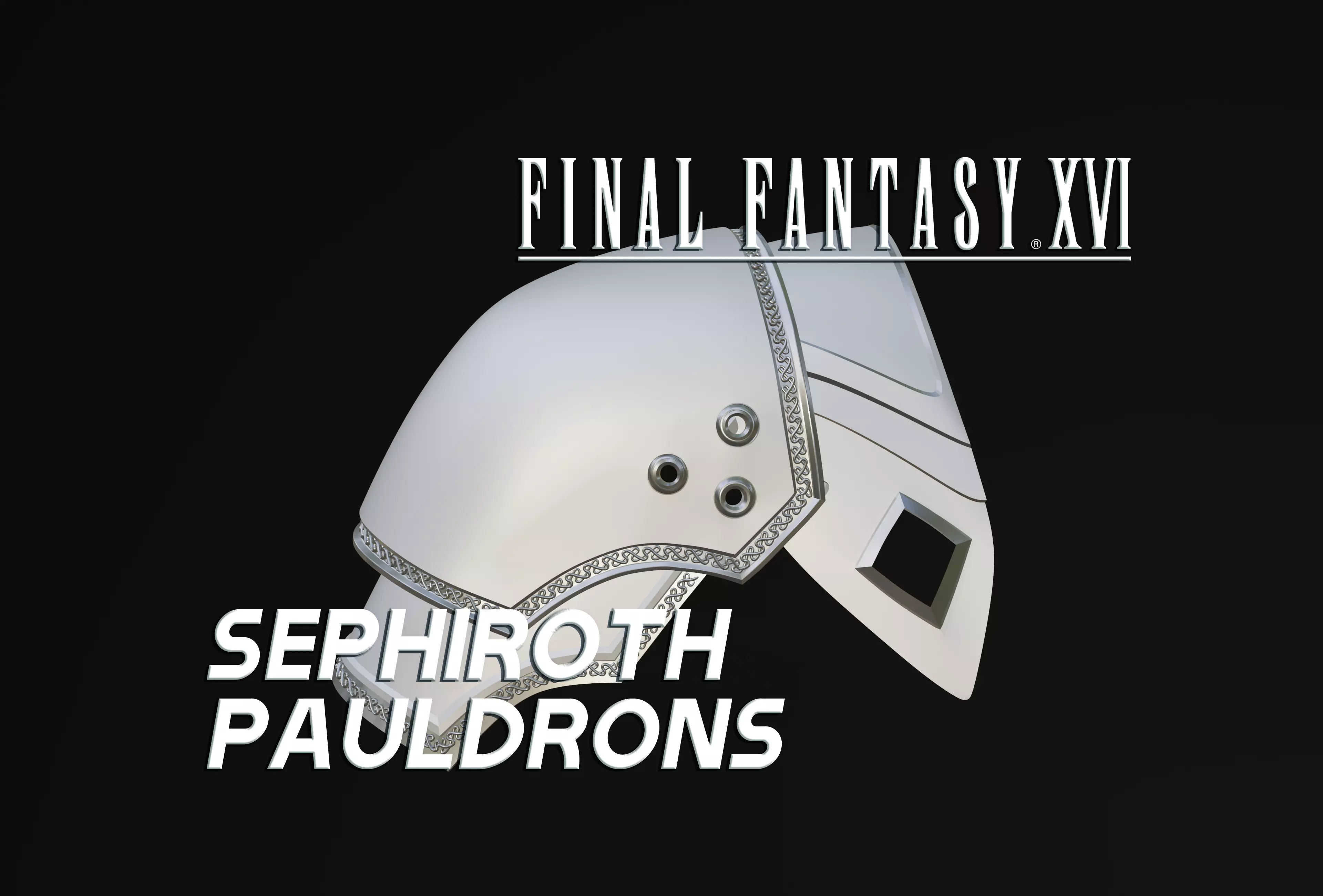 Final Fantasy VII - Sephiroth Pauldrons 3D print model_0