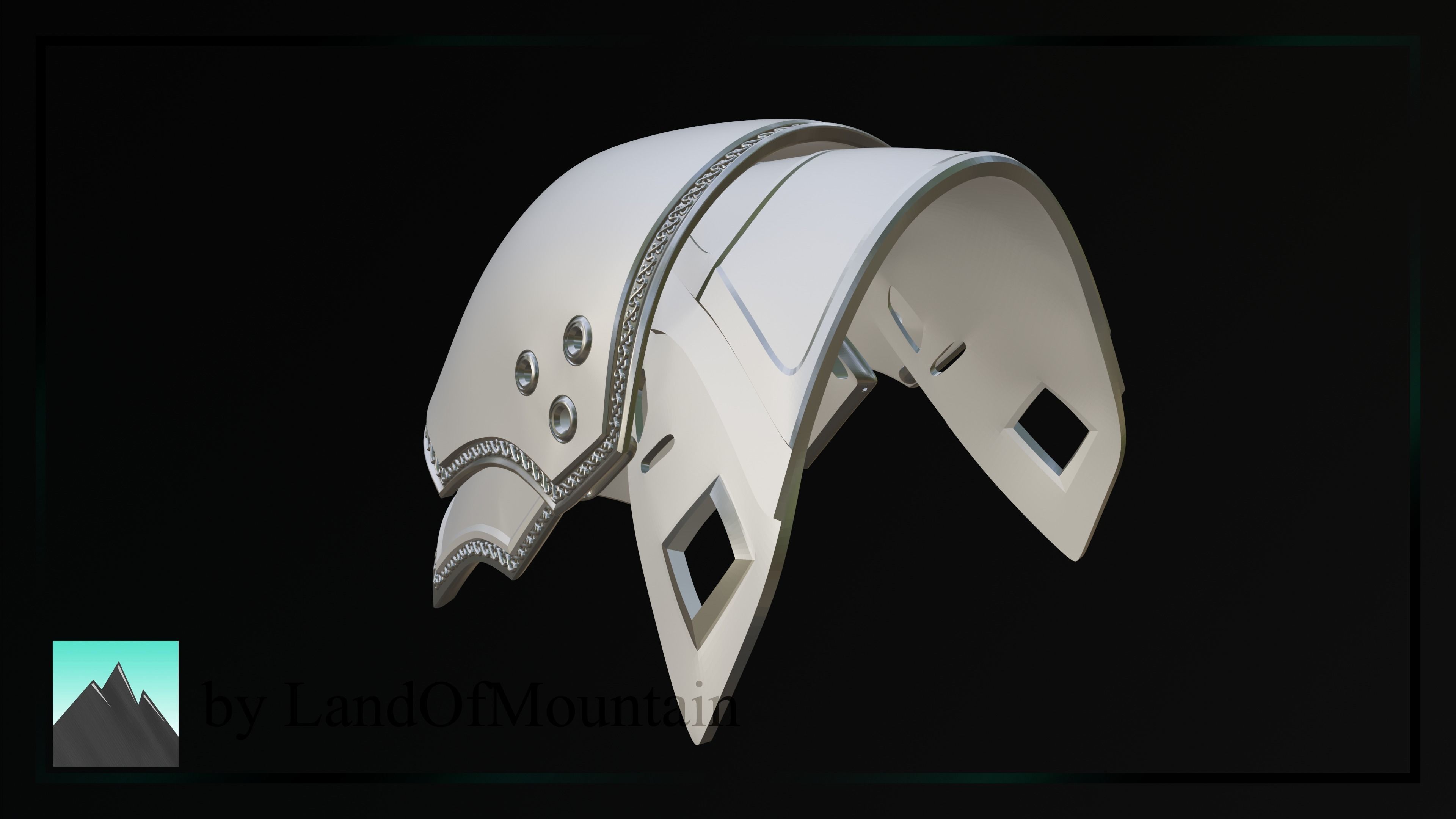 Final Fantasy VII - Sephiroth Pauldrons 3D print model_2