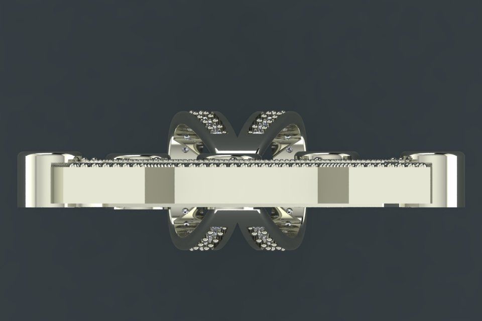 A letter pendant 3D print model_12