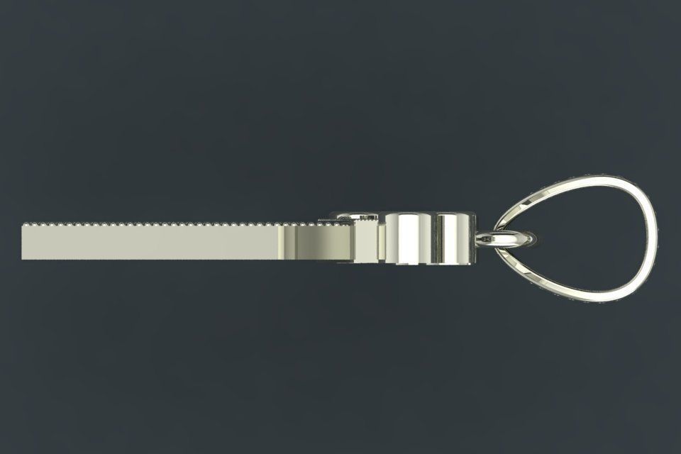 A letter pendant 3D print model_7