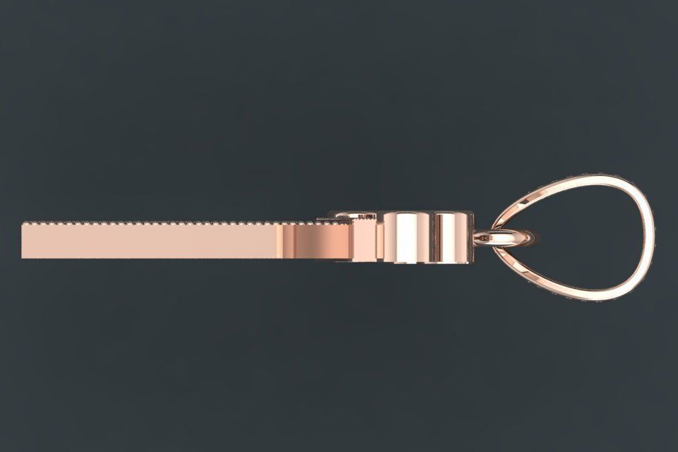 A letter pendant 3D print model_8