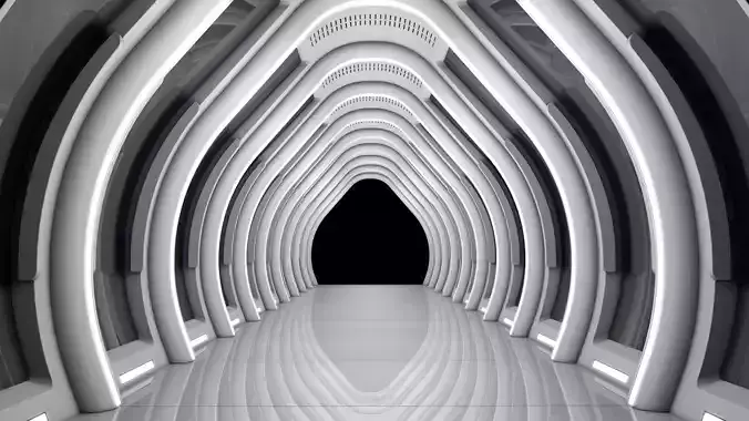 Sci Fi Futuristic Corridor