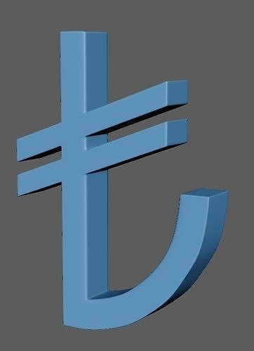 Turkish lira 3d model 3D model