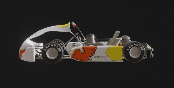 Go Kart  KartRepublic Low-poly 3D model_14