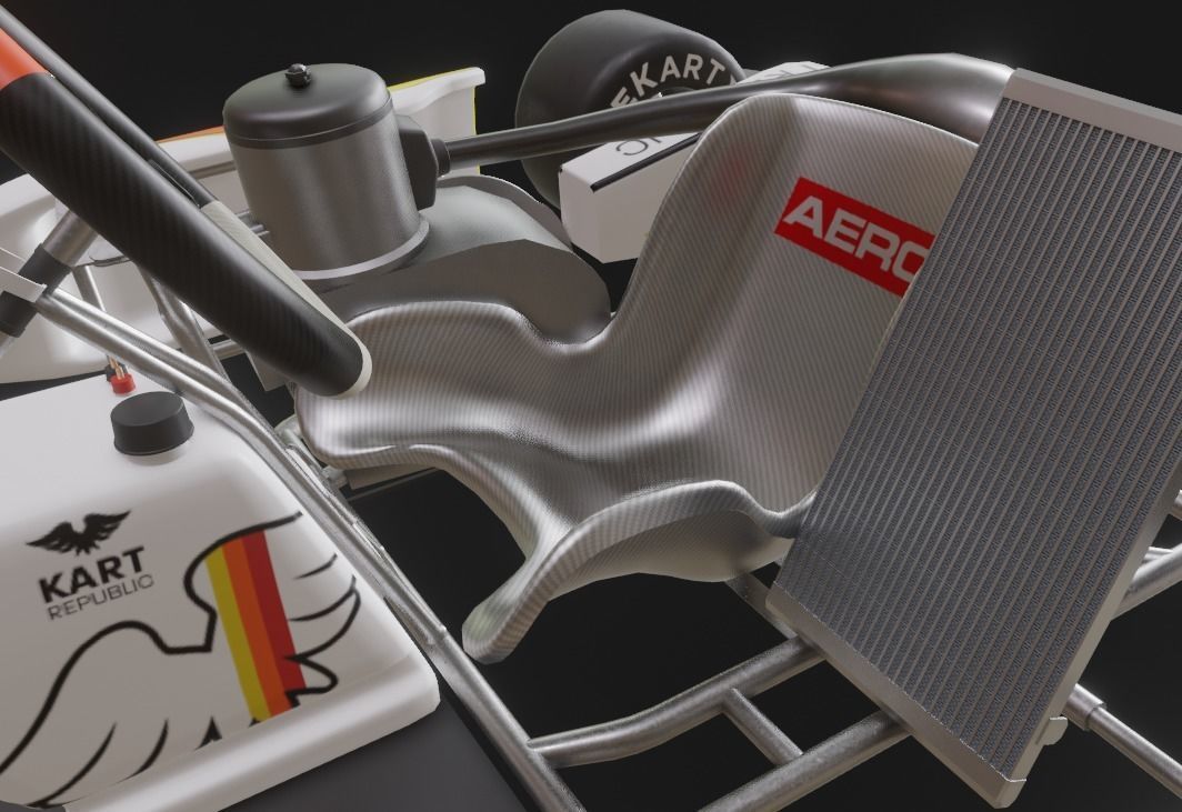 Go Kart  KartRepublic Low-poly 3D model_9