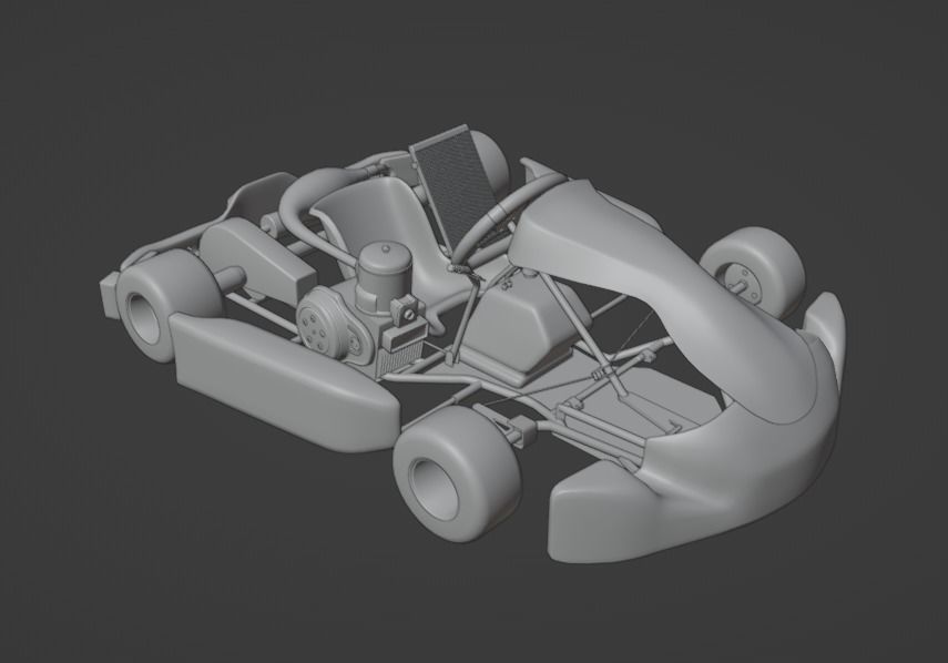 Go Kart  KartRepublic Low-poly 3D model_17