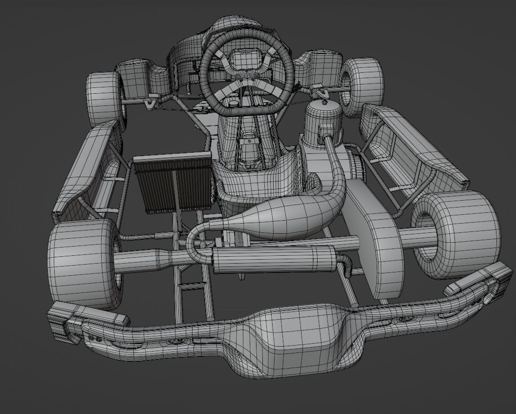 Go Kart  KartRepublic Low-poly 3D model_23