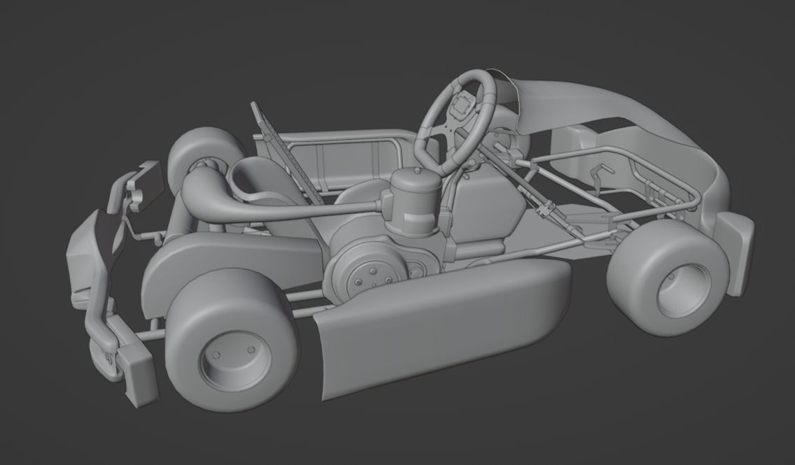 Go Kart  KartRepublic Low-poly 3D model_20