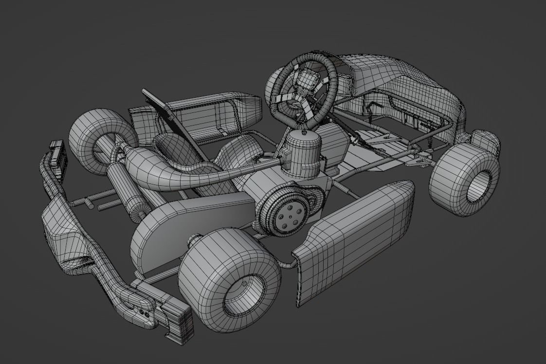 Go Kart  KartRepublic Low-poly 3D model_21