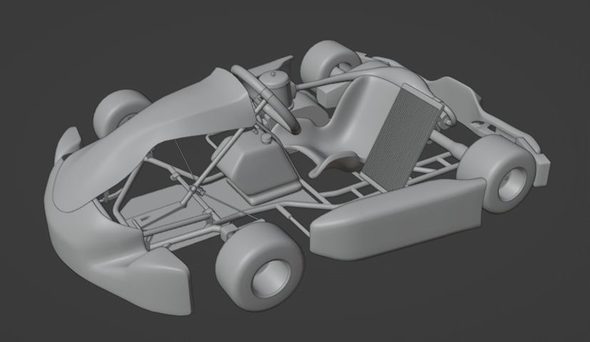 Go Kart  KartRepublic Low-poly 3D model_18