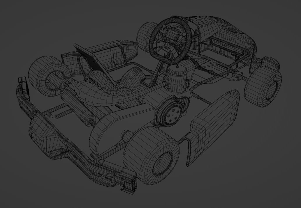 Go Kart  KartRepublic Low-poly 3D model_25