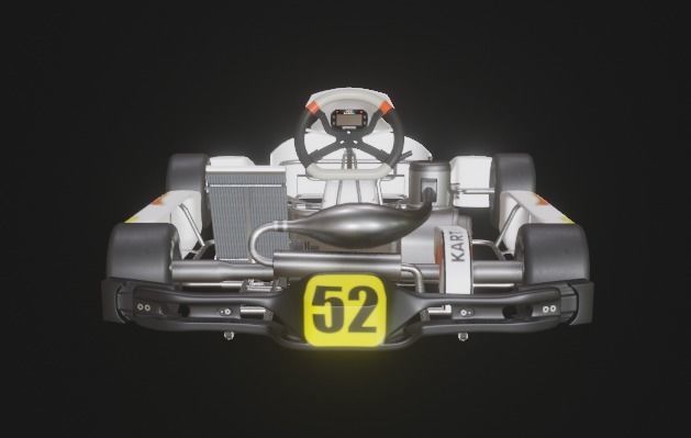 Go Kart  KartRepublic Low-poly 3D model_13