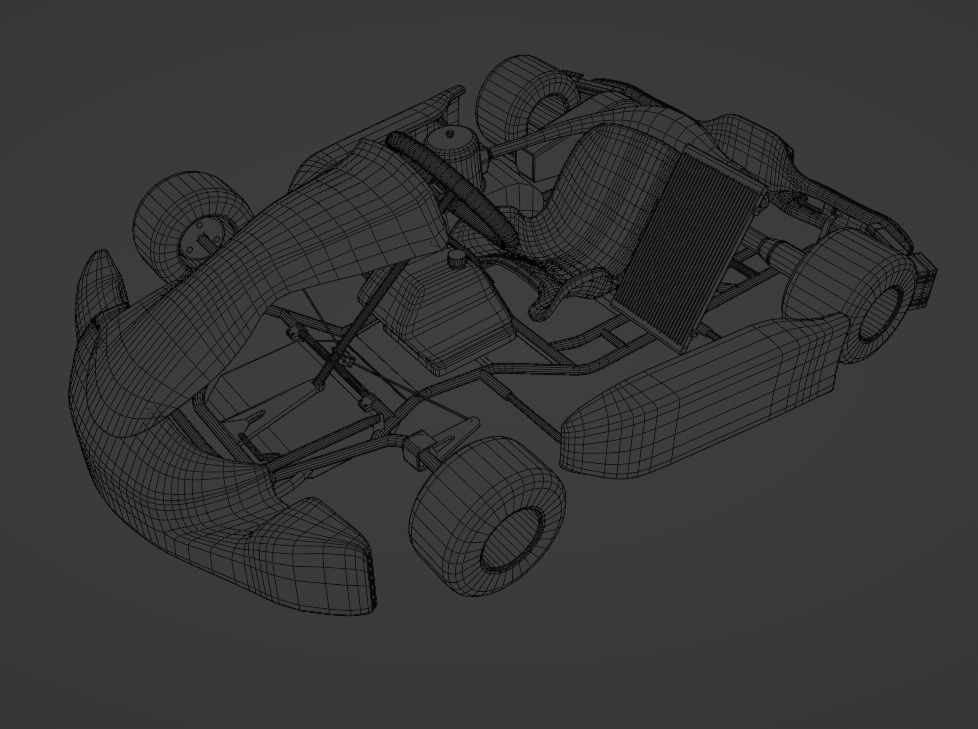 Go Kart  KartRepublic Low-poly 3D model_26