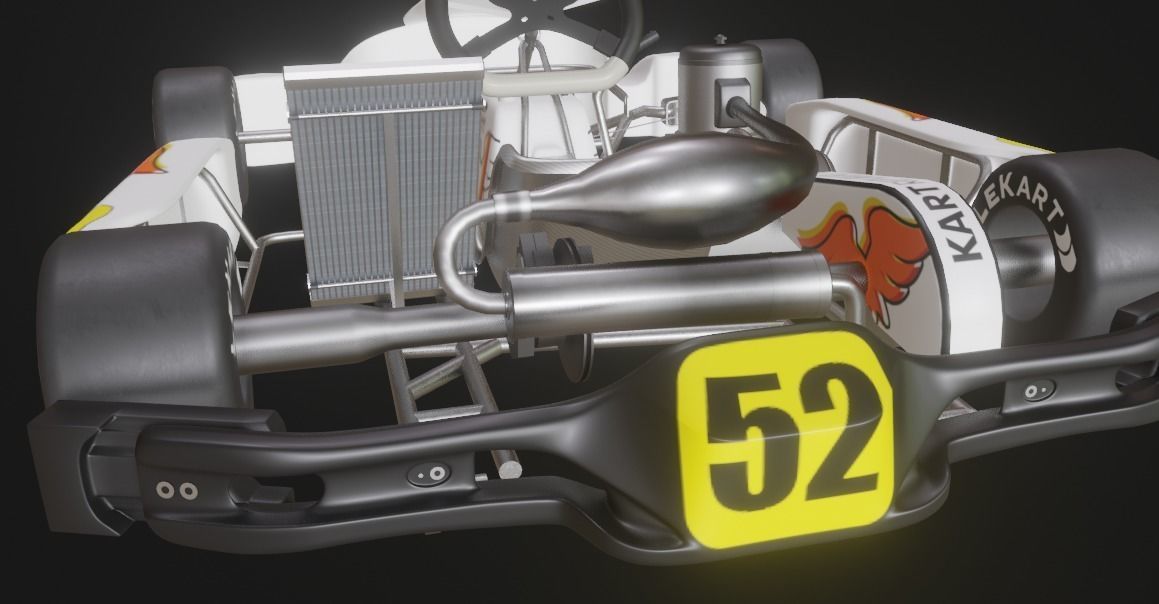 Go Kart  KartRepublic Low-poly 3D model_10