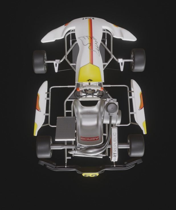 Go Kart  KartRepublic Low-poly 3D model_12